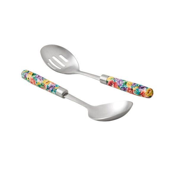 The Pioneer Woman 2-Piece 9" Stainless Steel Basting and Slotted Spoon Set - Picture 5 of 6